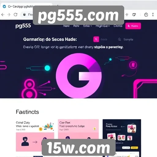 Estudo sobre a interface do usuário do pg555.com